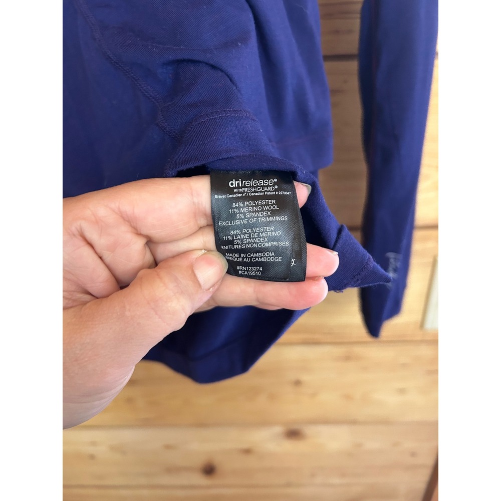 Paradox Merino Blend Purple 1/4 Zip Base Layer Top Womens‎ Small S/P Mock Neck - Picture 7 of 8